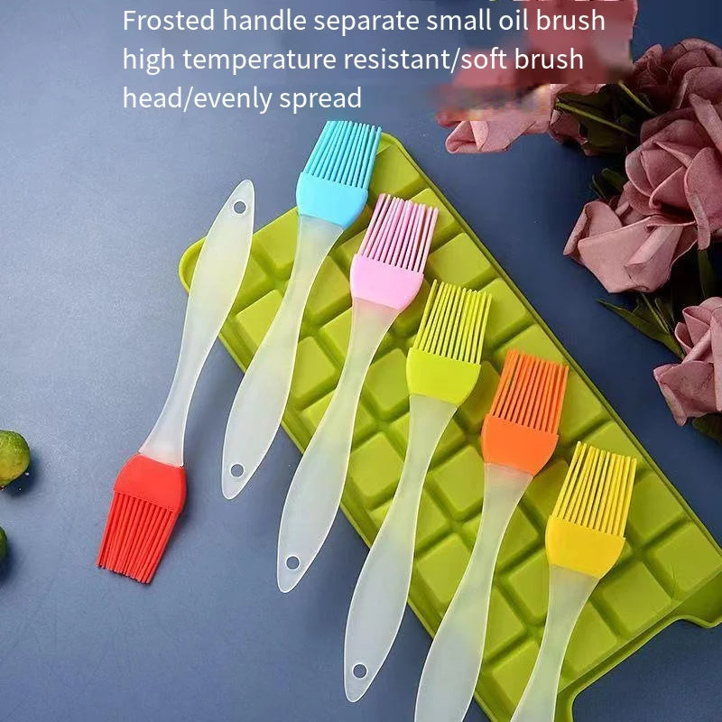 Oil Brush Kitchen Pancake Edible Baking Brush Household Pancake High Temperature Resistant Non-Shedding Barbecue Silicone Oil