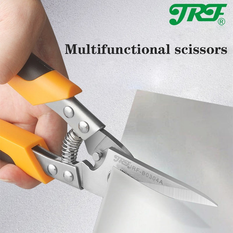 Professional Industrial Shears, JRF Stainless Steel Scissors, Tin Snips For Metal Sheet & PVC Pipe Cutting