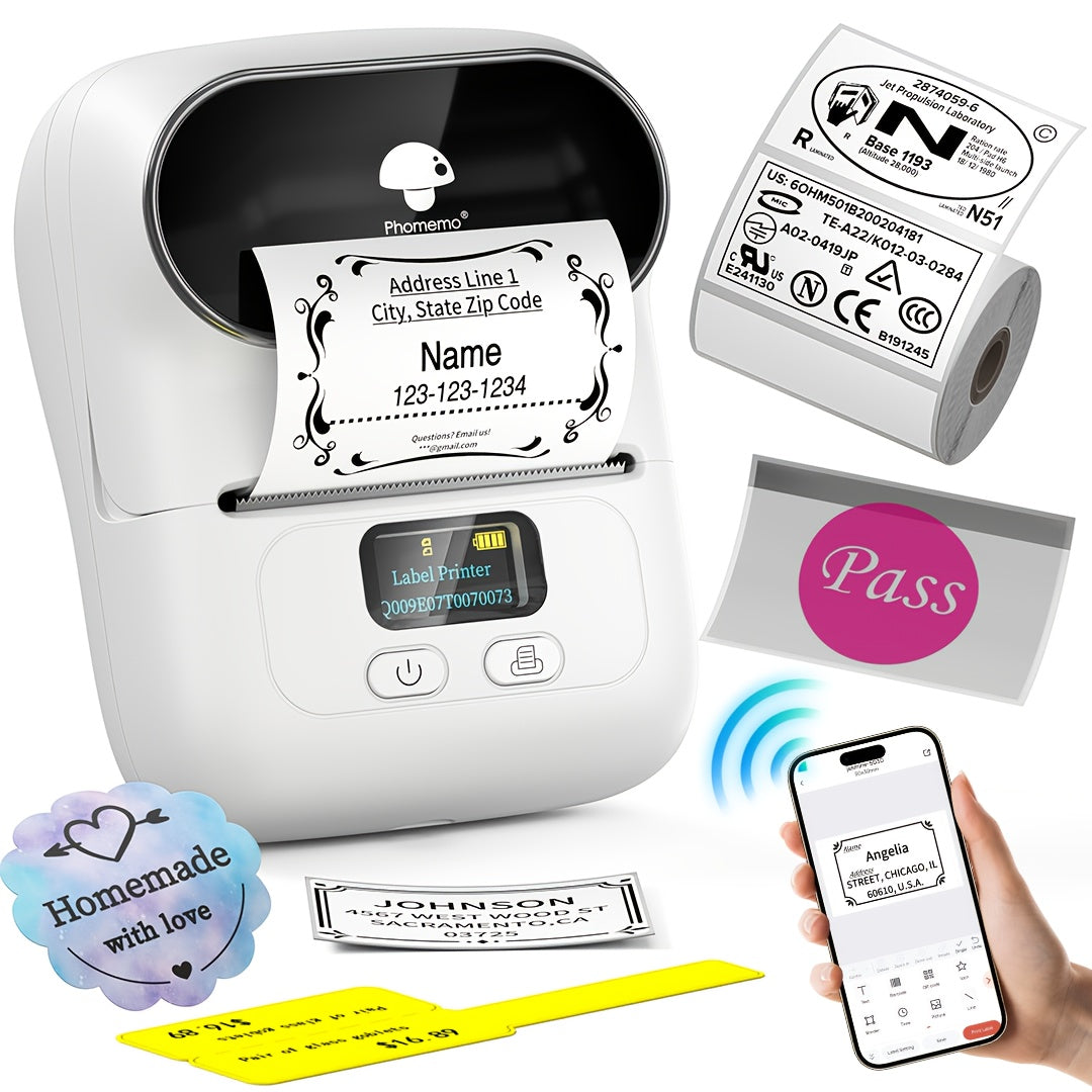 M110 Portable Thermal Bluetooth Printer, Portable Thermal Printer, Thermal Printer Machine, Wireless Printing, Portable Printing, Sleek Thermal Printers, Handheld Printer, Highquality Printing, Reliable Performance, Wireless