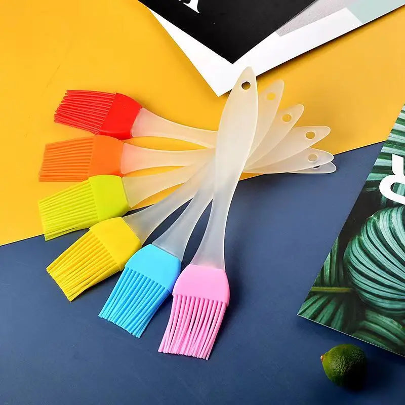 Oil Brush Kitchen Pancake Edible Baking Brush Household Pancake High Temperature Resistant Non-Shedding Barbecue Silicone Oil