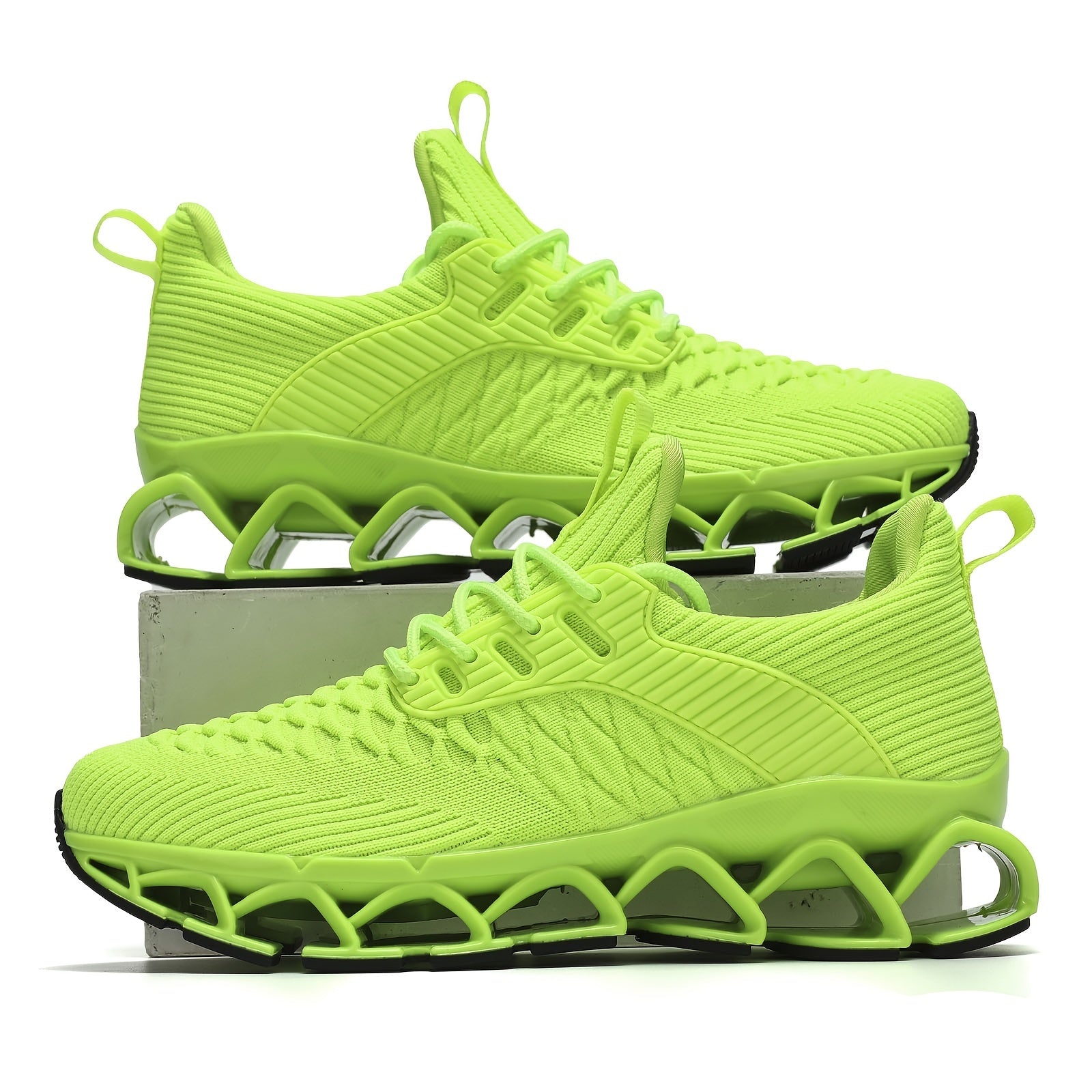 Chic Geometric Women's Sneakers for Fall – Breathable, Stabilizing, & All-Season Running Comfort