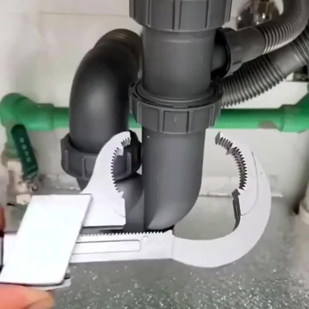 Universal Adjustable Wrench: The Perfect Plumbing Tool For Faucet & Sink Repairs!