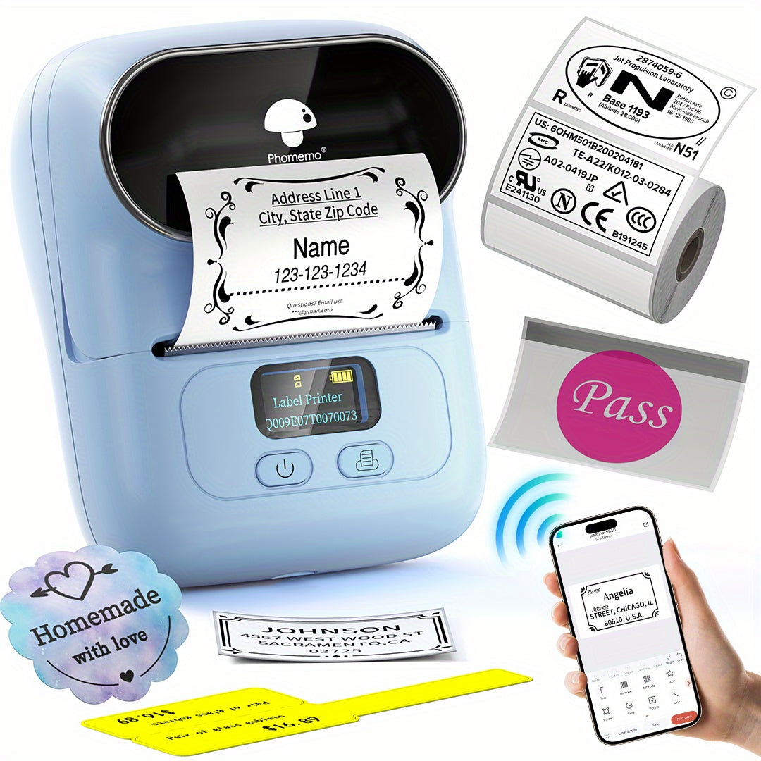 M110 Portable Thermal Bluetooth Printer, Portable Thermal Printer, Thermal Printer Machine, Wireless Printing, Portable Printing, Sleek Thermal Printers, Handheld Printer, Highquality Printing, Reliable Performance, Wireless