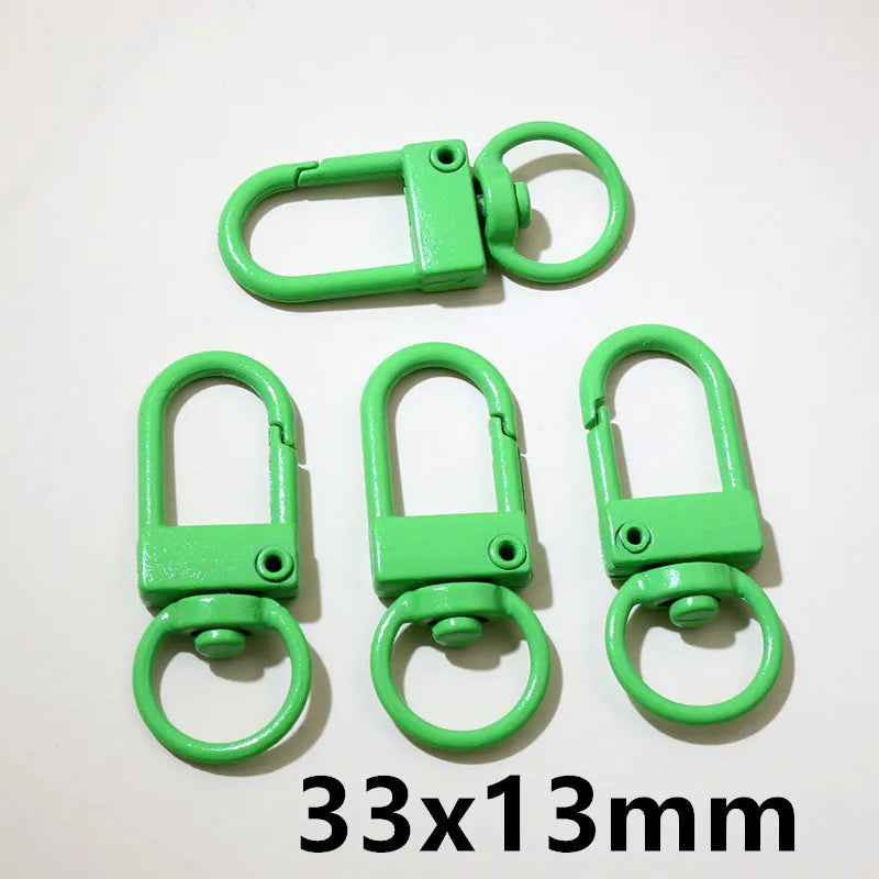 10pcs 26x19/33x13mm Snap Lanyard Swivel Lobster Claw Clasp Hooks DIY Jewelry Making Accessories Findings for Keychains Backpack