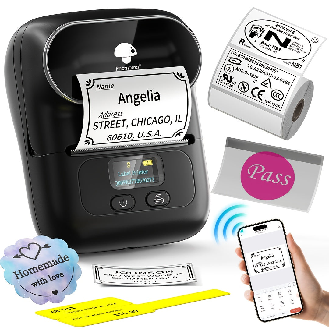 M110 Portable Thermal Bluetooth Printer, Portable Thermal Printer, Thermal Printer Machine, Wireless Printing, Portable Printing, Sleek Thermal Printers, Handheld Printer, Highquality Printing, Reliable Performance, Wireless
