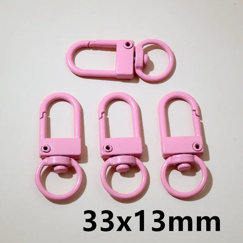 10pcs 26x19/33x13mm Snap Lanyard Swivel Lobster Claw Clasp Hooks DIY Jewelry Making Accessories Findings for Keychains Backpack