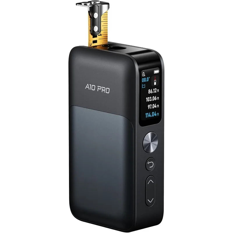 A10 Pro 2-in-1 Digital Laser Tape Measure With HD IPS Color Display,165Ft Rechargeable Laser Measurement Tool & 9.8Ft Measuring