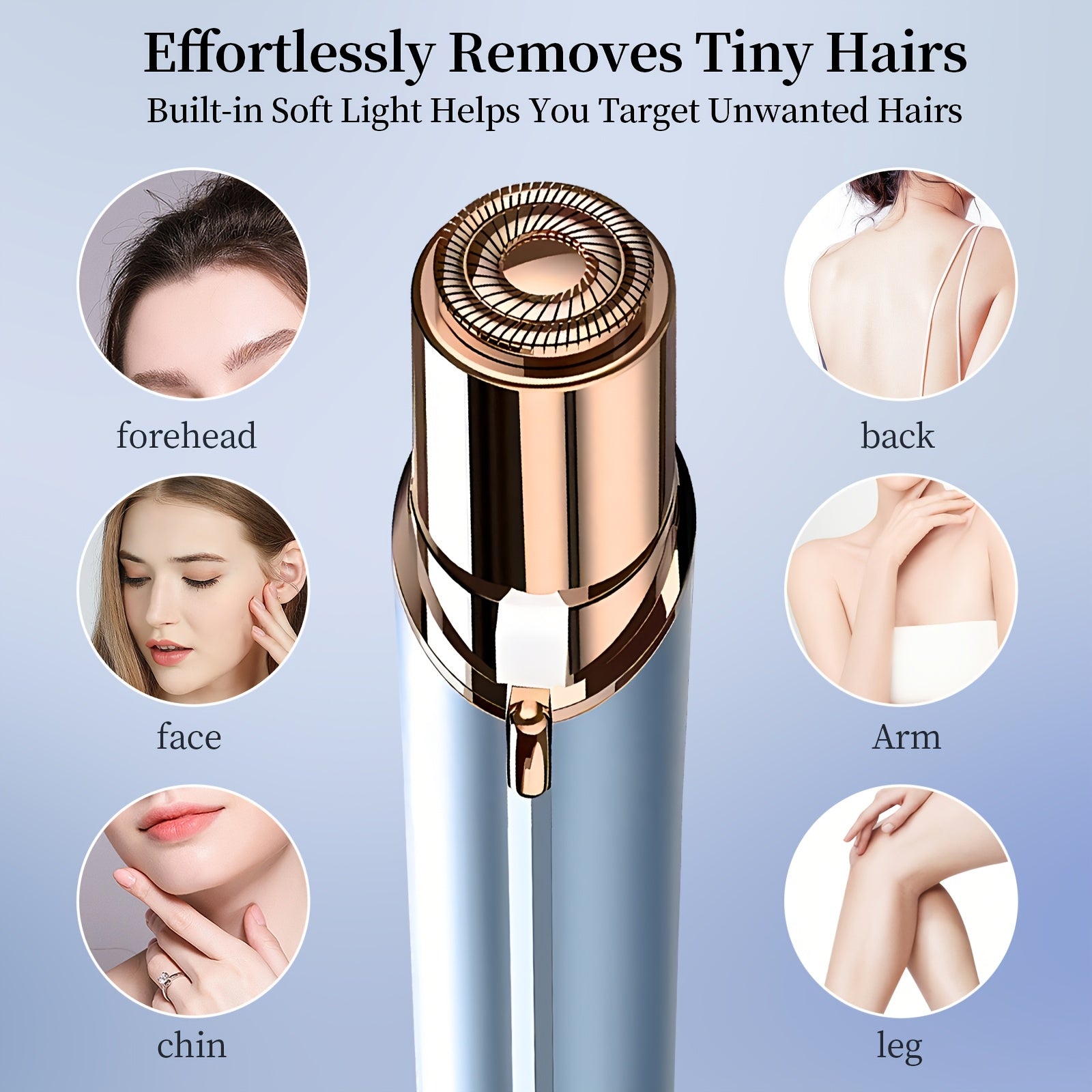 Conduroma Women's Epilator - - Facial Hair Remover & Full Face Epilator with Cable, - Cordless Operation, Design & Lithium-Ion for Home & Travel - Permanent Hair, Sensitive Beige Safe,, - Epilator for Face, Chin, Lips, Bikini