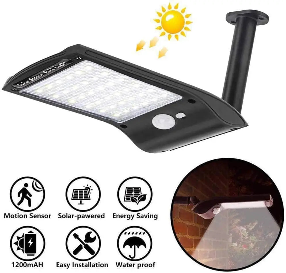 Solar Lights Outdoor LED Solar Powered Security Lights Motion Sensor Wall Lamp Bright Waterproof Solar Lamp with 180° Adjustable