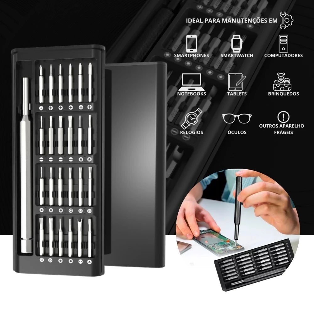24 Pieces Precision Magnetic Key Tool Game Kit + Aluminum Alloy Pen with Black Organizer Box