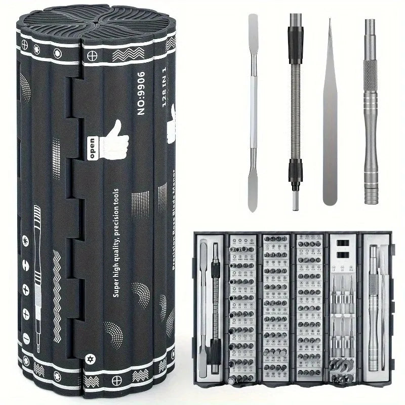 VMAN TOOLS 128 in 1 Multi Functional Screwdriver Set Portable Precision Hand Screw Drivers Kit Mobile Phone Repair Tools