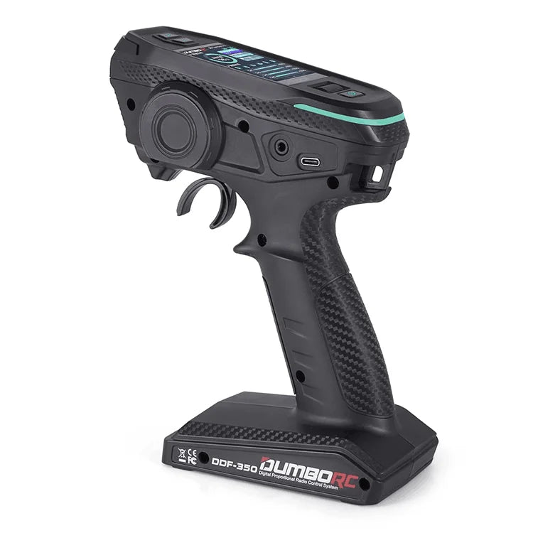 DUMBORC DDF350 10CH RC Remote Controller Handwheel 2.4Ghz Digital Radio Transmitter X10FG Receiver HD Screen RC Car Boat tank