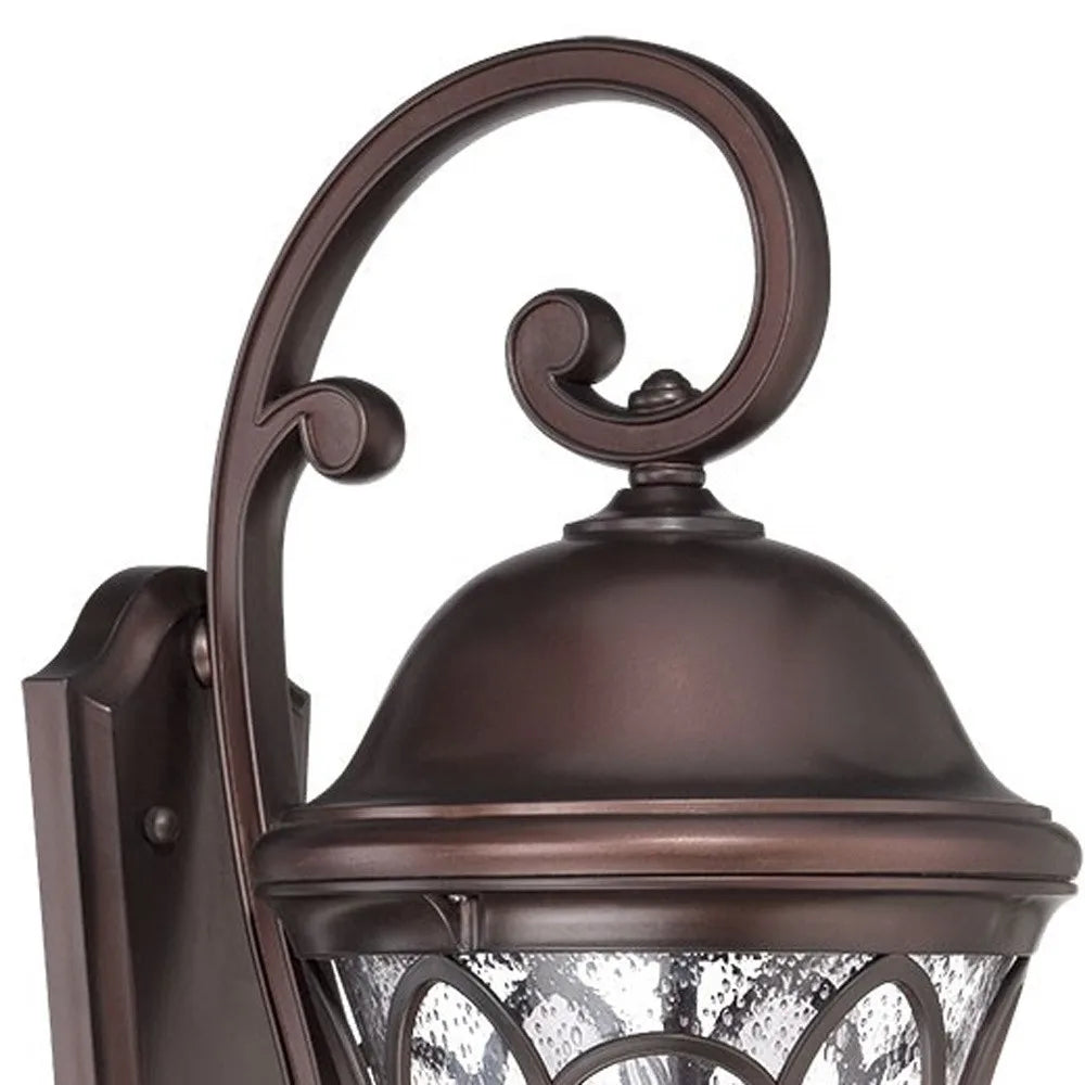 HMS XL Bronze Tapered Goblet Outdoor Wall Light Stylish Design for Home or Garden