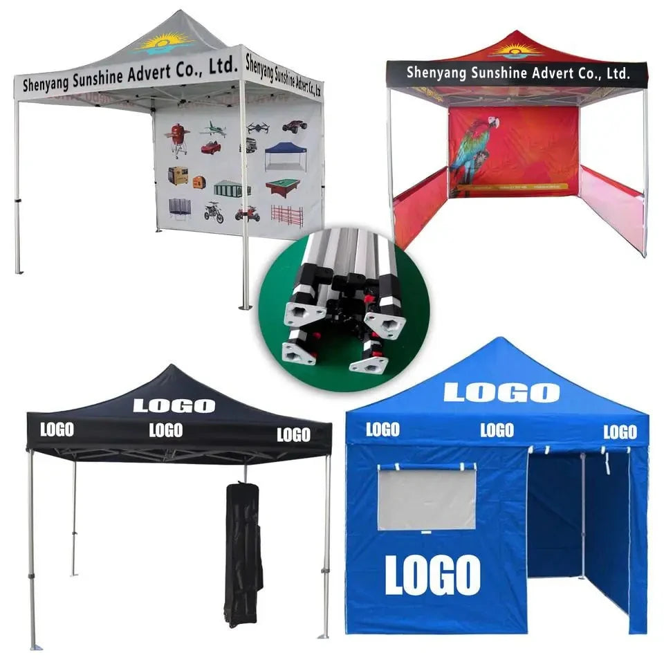 Sunshine's Customized High-quality Waterproof Gazebo Outdoor Event Folding Printed Trade Show Tents with Logos