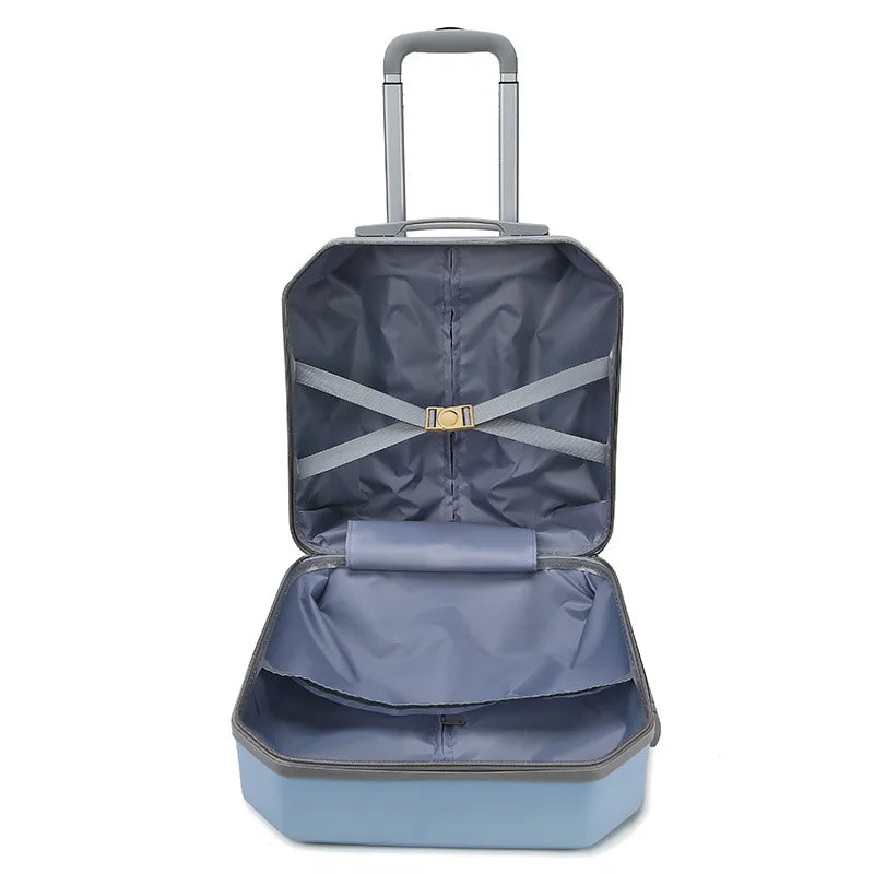 New List Models 18 Inch PC Kids Luggage Custom Design Travel Trolley Children Suitcase Customized Print  Kids Trolley Bag Set