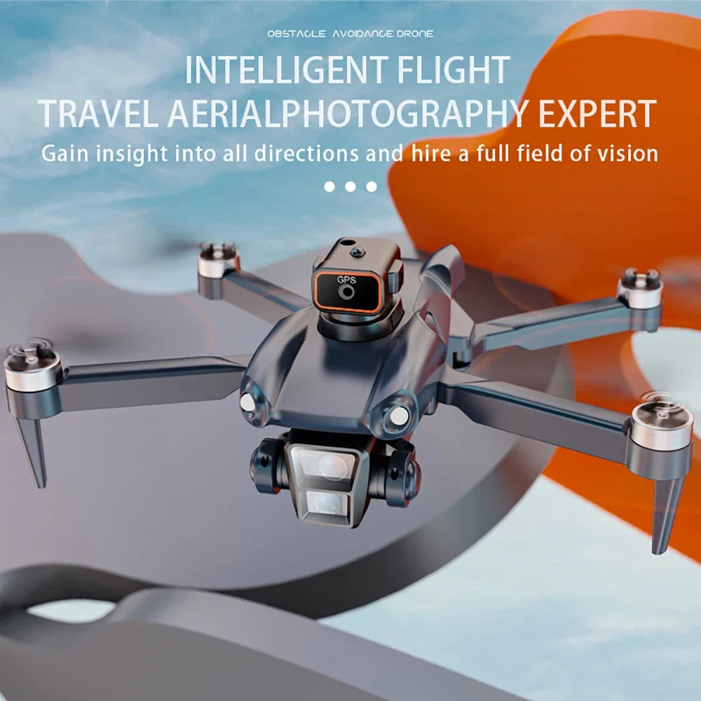 JHD P25 FPV Drone 4K ESC Three Camera GPS Wi-Fi 360 Laser Obstacle Avoidance Brushless Foldable Quadcopter Professional Kids