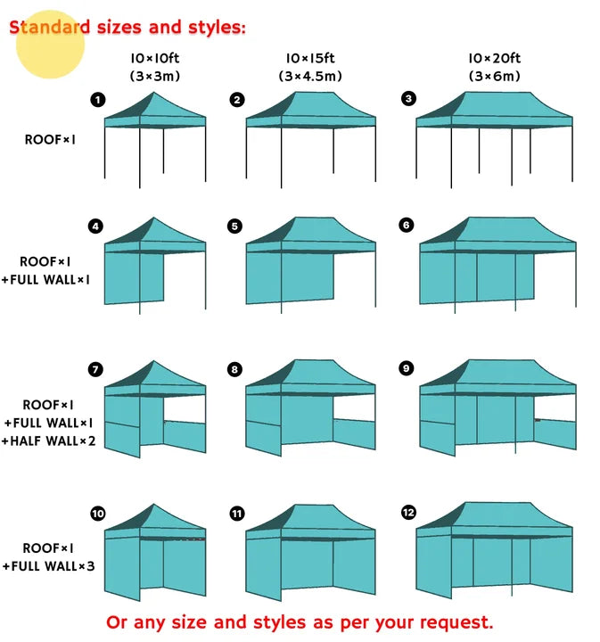 In China Those Outdoor Tents of Sunshine Customized Version Which Are Popular and Best Selling for Advertising Trade Shows