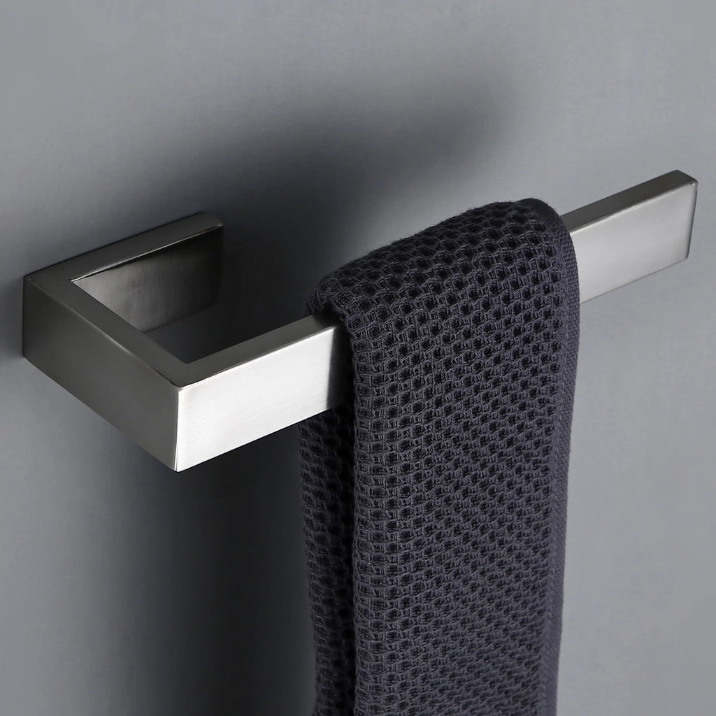 Bathroom Accessories Set Toilet Roll Paper Towel Holder Hook Bar Stainless Steel Bedroom Wall Mounted Kitchen Bath Hardware Kit