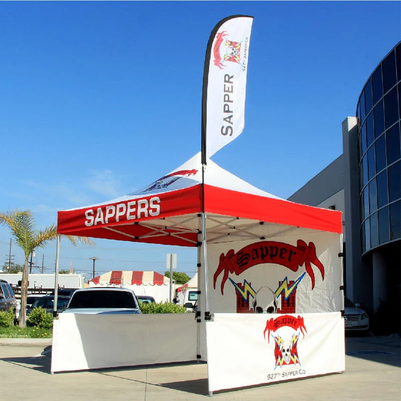 Outdoor Aluminum Alloy Commercial Sunshade Canopies Custom Printing Patterns Are Suitable Events Like Trade Shows Event Tent