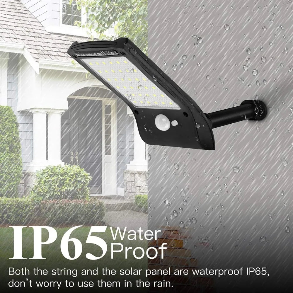 Solar Lights Outdoor LED Solar Powered Security Lights Motion Sensor Wall Lamp Bright Waterproof Solar Lamp with 180° Adjustable