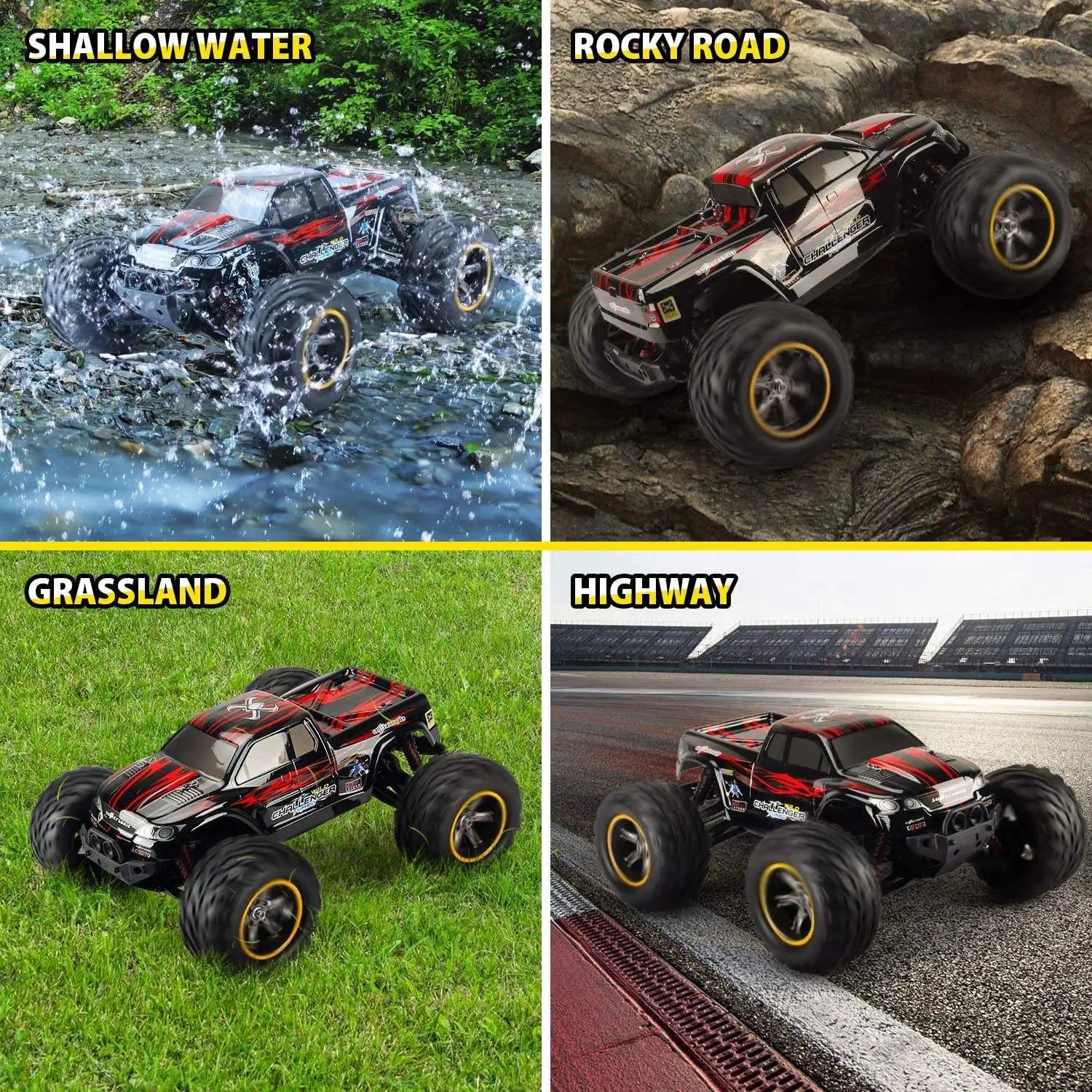 4x4 Mini Remote Control High Speed Alloy Car Children Game Off Road Climbing Car Rock Crawler for Kids