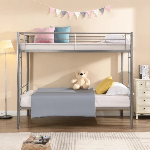 FCJ Kids' Silver Metal Bunk Bed