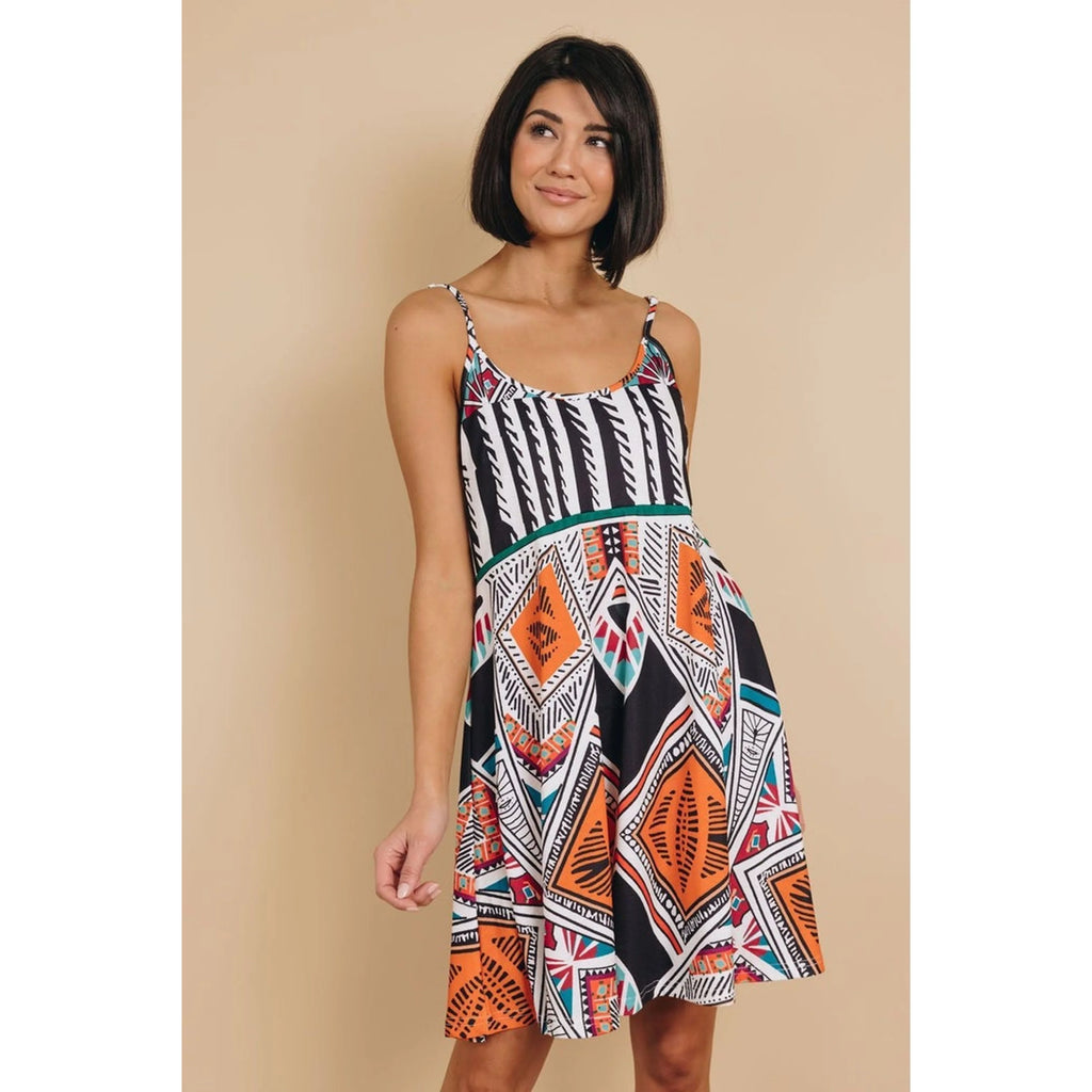 TD Breakeven Boho Dress Elegent Trendy Floral Short Dress for Women Free Size Empire Waistline Spandex Material Tassel for Day