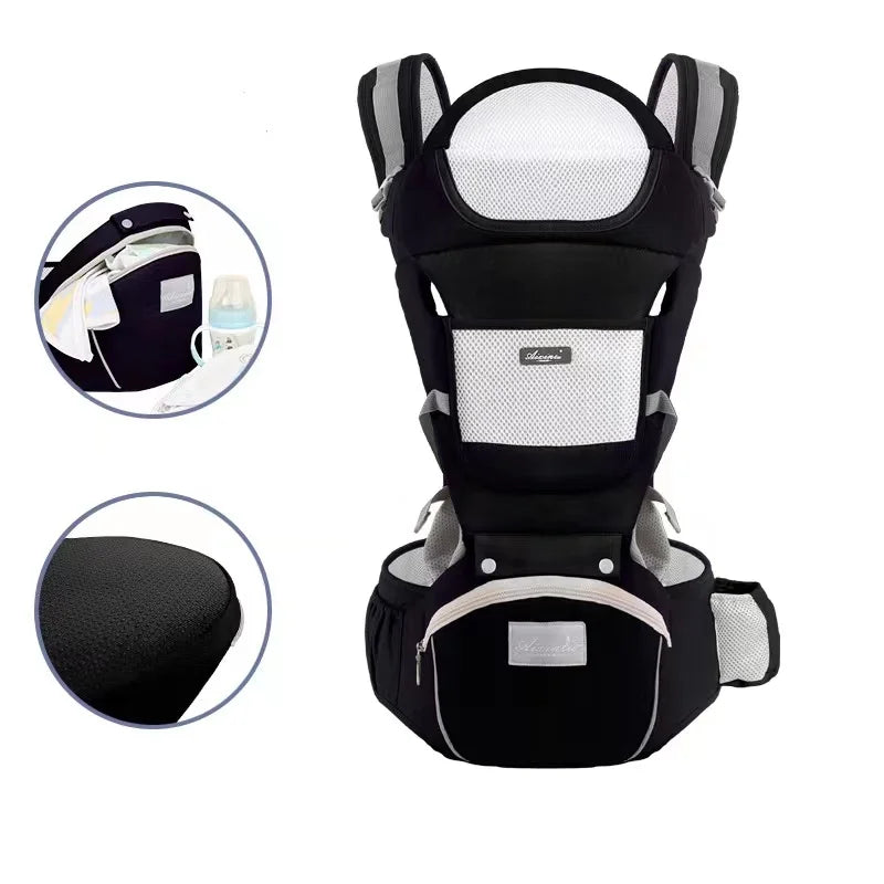 E-commerce Hot Selling Newborn Baby Carriers Comfortable Hip Seat Carrier with Plastic Frame