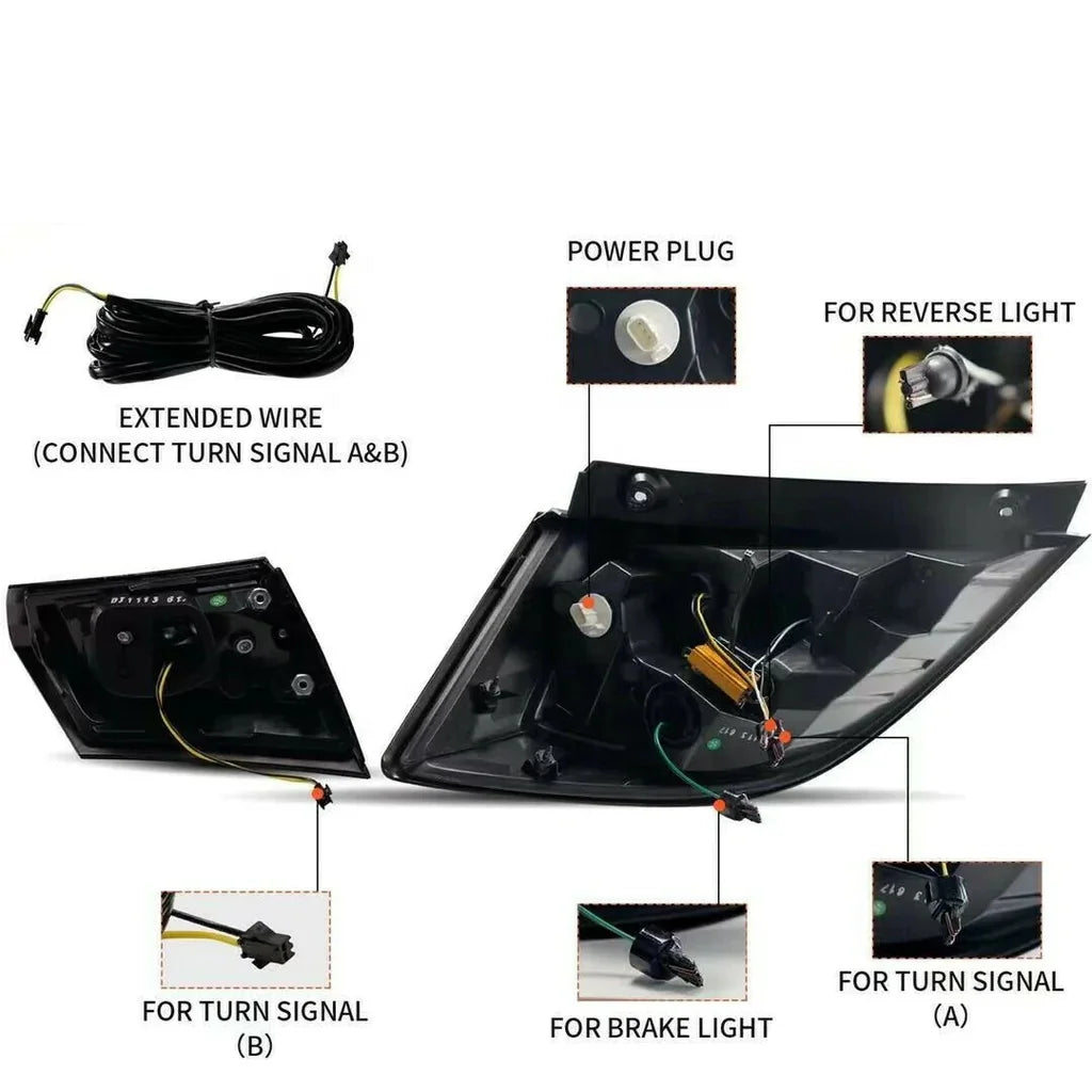 LED Sequential Tail Lights for 2017-2021 Honda Civic Hatchback