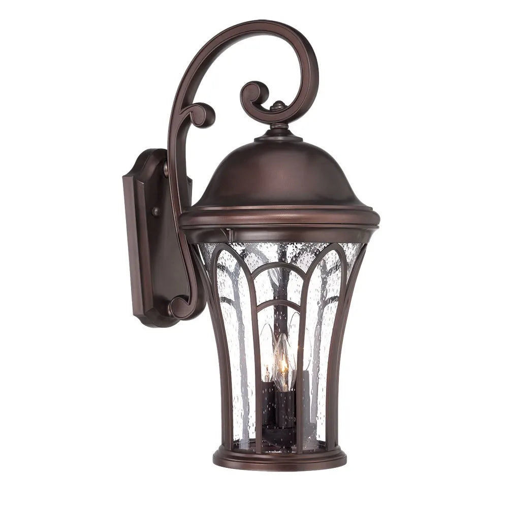 HMS XL Bronze Tapered Goblet Outdoor Wall Light Stylish Design for Home or Garden