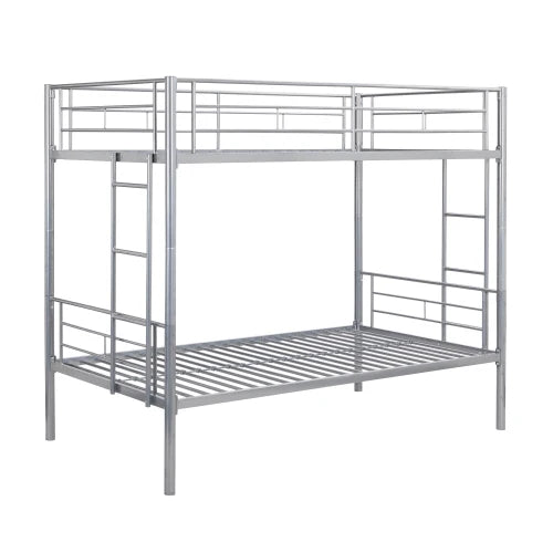 FCJ Kids' Silver Metal Bunk Bed
