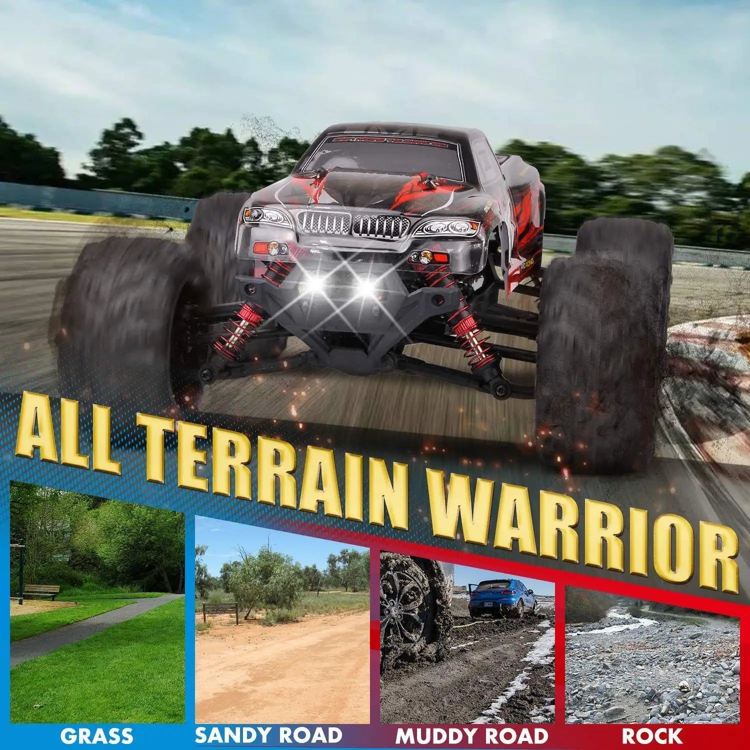 4x4 Mini Remote Control High Speed Alloy Car Children Game Off Road Climbing Car Rock Crawler for Kids