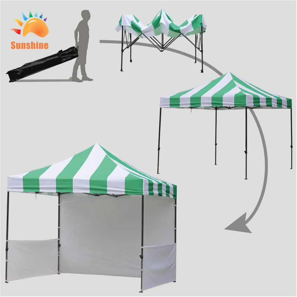 Sunshine Sourced High Quality Custom Trade Show Outdoor Pop up Advertising Event Tents Canopy with Free Promotional Design