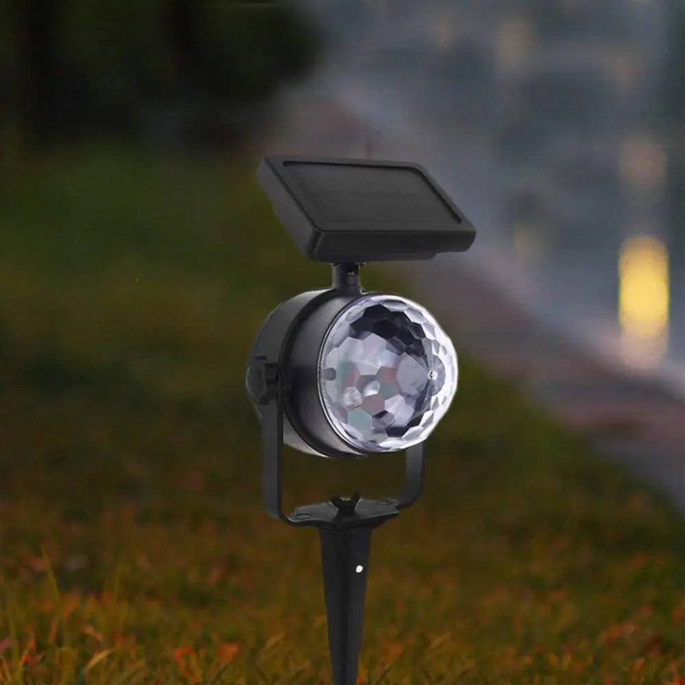 LED RGB Outdoor Solar light Rotary Stage Lamp Fairy Holiday Christmas Party Garland Waterproof Lights for Valentine's Day