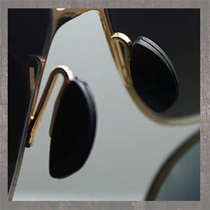 New Sunglasses Double Beam Stainless Steel Sunglasses Personalized UV Protection Men's Sunglasses
