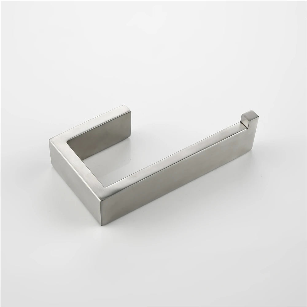 Bathroom Accessories Set Toilet Roll Paper Towel Holder Hook Bar Stainless Steel Bedroom Wall Mounted Kitchen Bath Hardware Kit