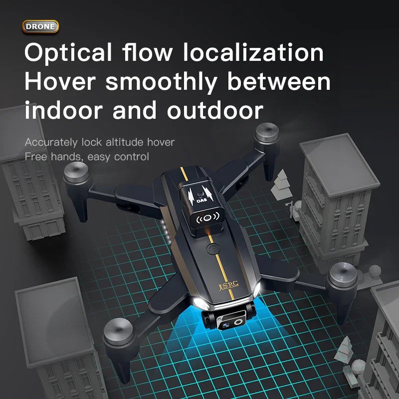 JHD JS26 Drone Electric 8K Dual 5G WIFI FPV RC Quadcopter Outdoor Flying UAV with Remote Follow Me Feature Kid Toy Gift