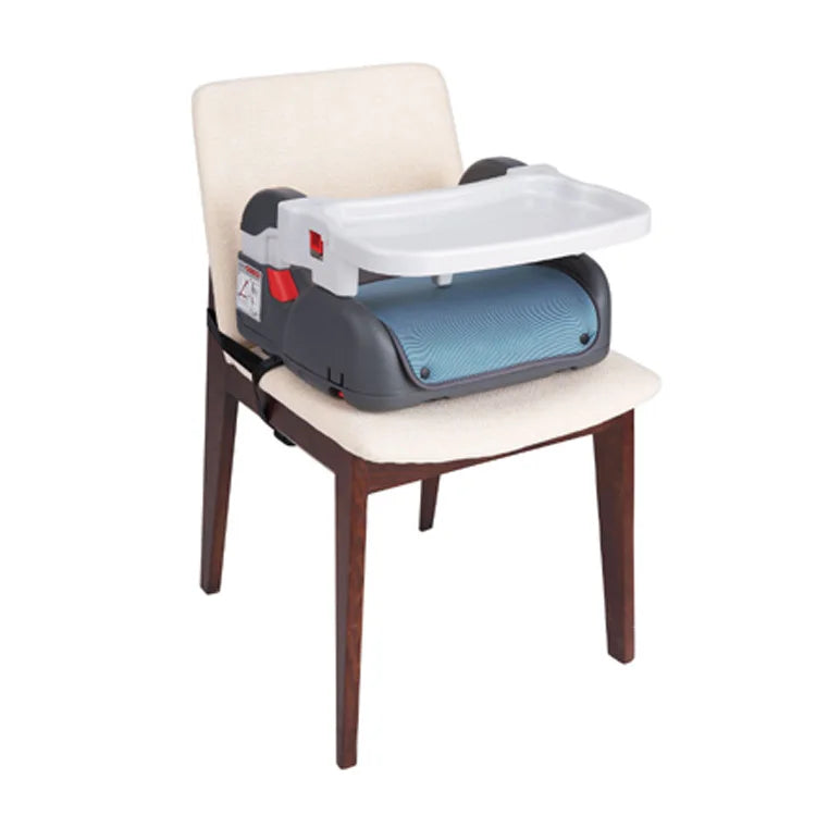 JXB Hot Selling Washable Kids Booster Seat for Dining Table 2 Straps Safety Buckle Made of Durable Polyester