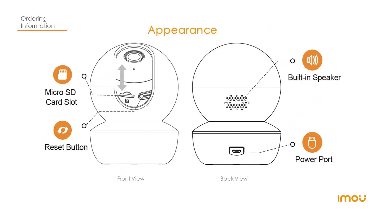 IMOU 2pcs Ranger SE 4MP Indoor Home Wifi 360 Camera Human Detection Night Vision Baby Security Surveillance Wireless IP Camera