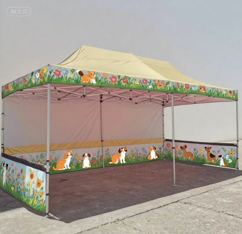 Sunshine's Customized High-quality Waterproof Gazebo Outdoor Event Folding Printed Trade Show Tents with Logos