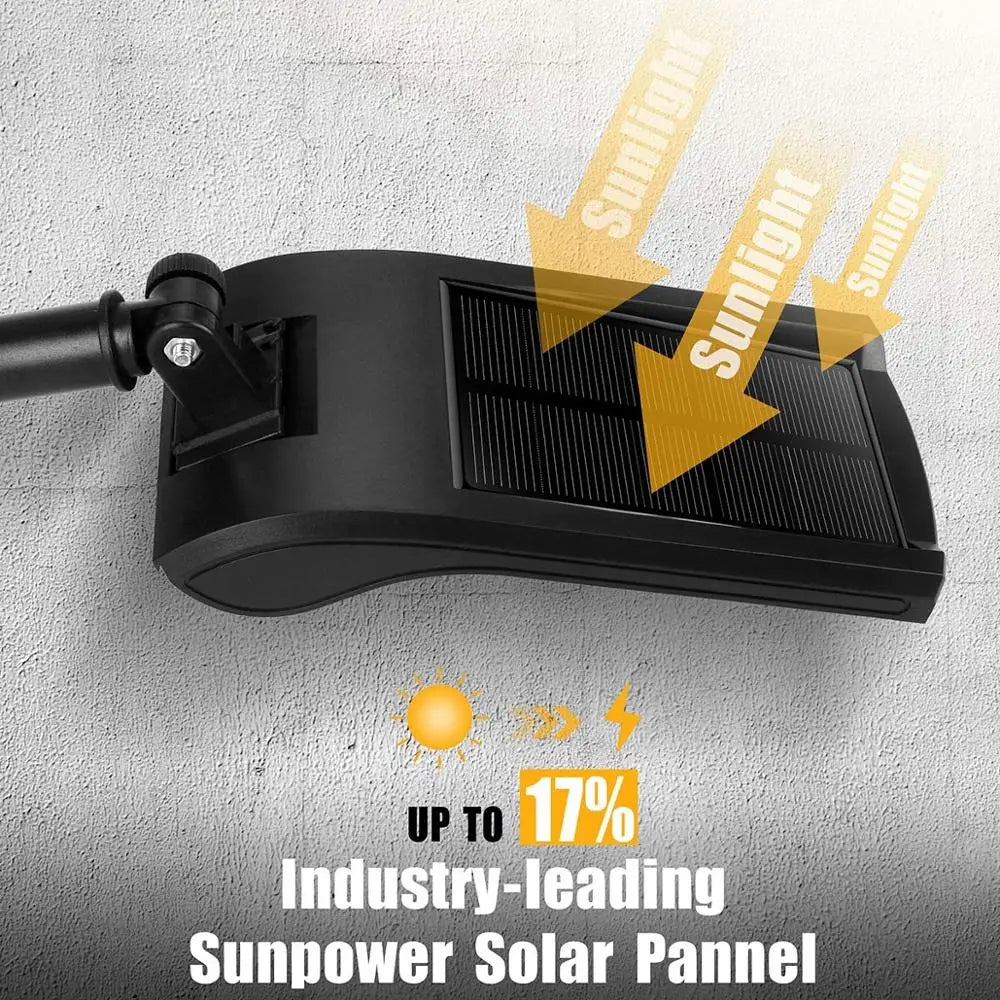 Solar Lights Outdoor LED Solar Powered Security Lights Motion Sensor Wall Lamp Bright Waterproof Solar Lamp with 180° Adjustable