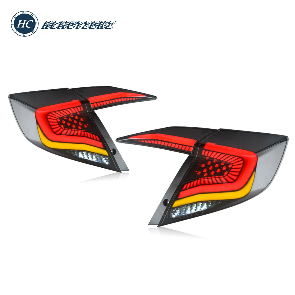 HCMOTIONZ Support for US shipments Styling DRL LED Rear Lamps 2016-2021 Car Tail Lights For Honda Civic 10th Gen