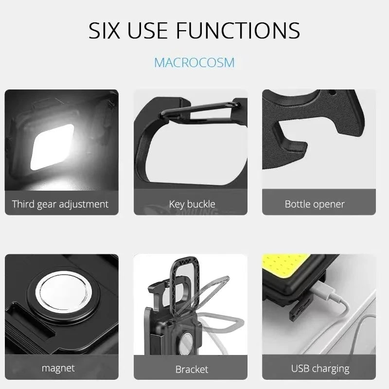Flash Light Long Lasting Rechargeable Lamps Camping Led Work Light