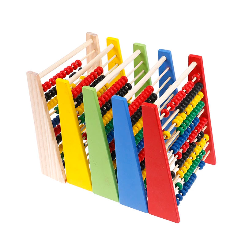 Intelligence Development Wooden Abacus for Kids Mathematics for 3-6 Year Olds