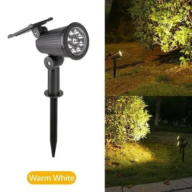1/2/4PCS 9LED Solar Spotlight Outdoor Waterproof Garden Spot Lights Landscape Pathway Lawn Lamp Decoration for Yard Lighting