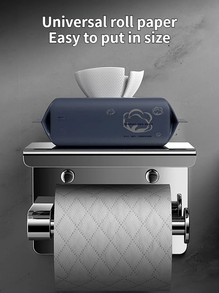 Bathroom Toilet Paper Holder 304 Stainless Steel Waterproof Roll Paper Box Tissue Box Holder Bathroom Hardware Accessories