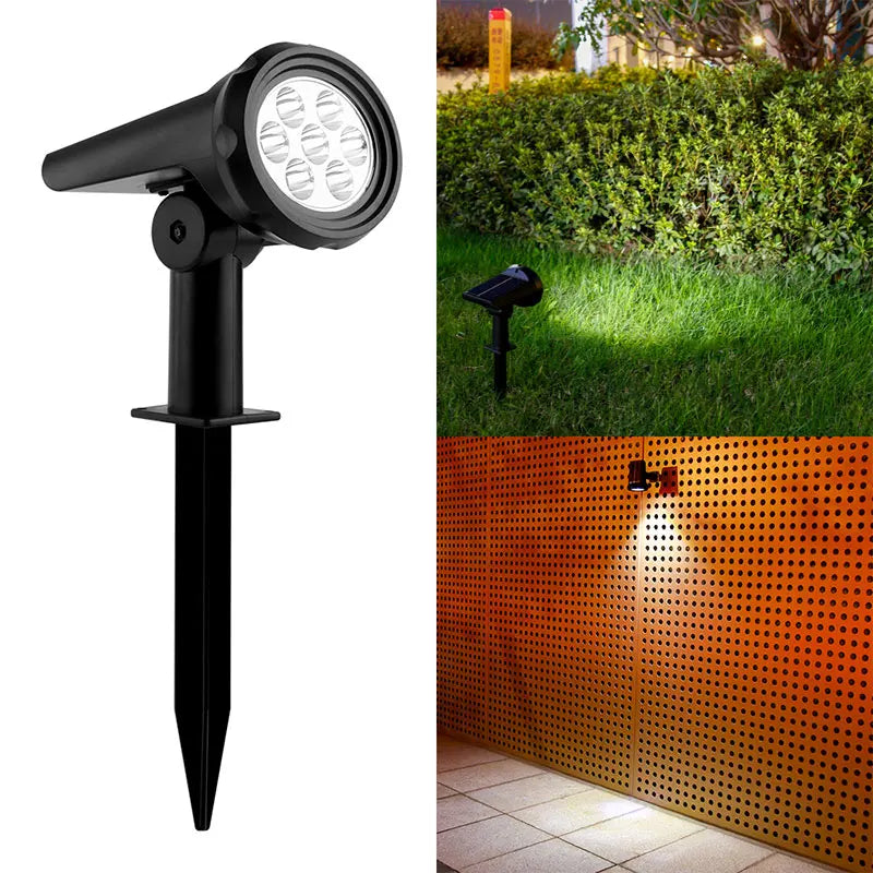 Solar LED Spotlights (7/10 LED) Intelligent Light Control, Weatherproof, Multiple Colors. Ideal for Garden ,Outdoor Lighting