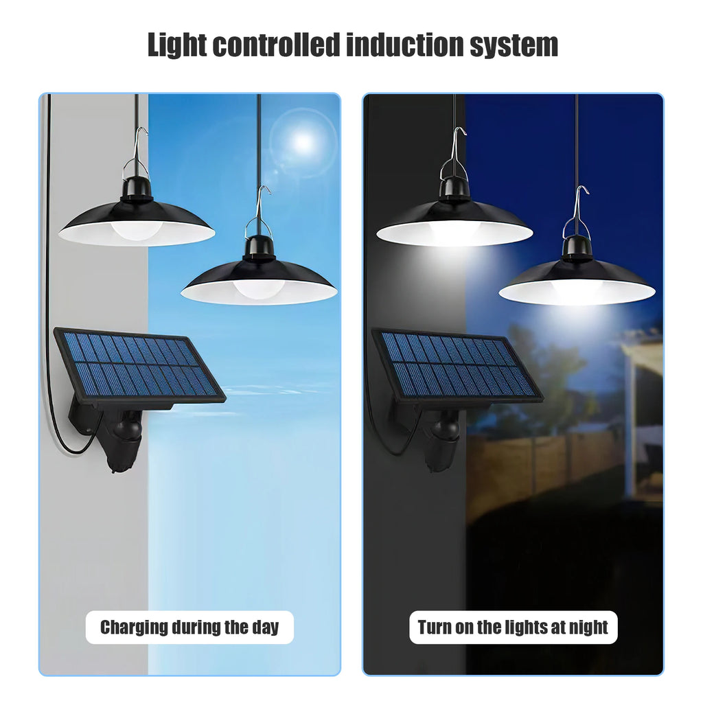 Solar Lights Household Outdoor Solar Lamp and Outdoor Garden Pendant Light Camping Solar Lights One Drag Two Waterproof Lighting