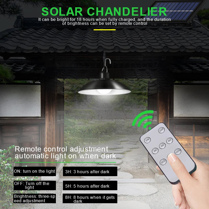 Solar Lights Household Outdoor Solar Lamp and Outdoor Garden Pendant Light Camping Solar Lights One Drag Two Waterproof Lighting