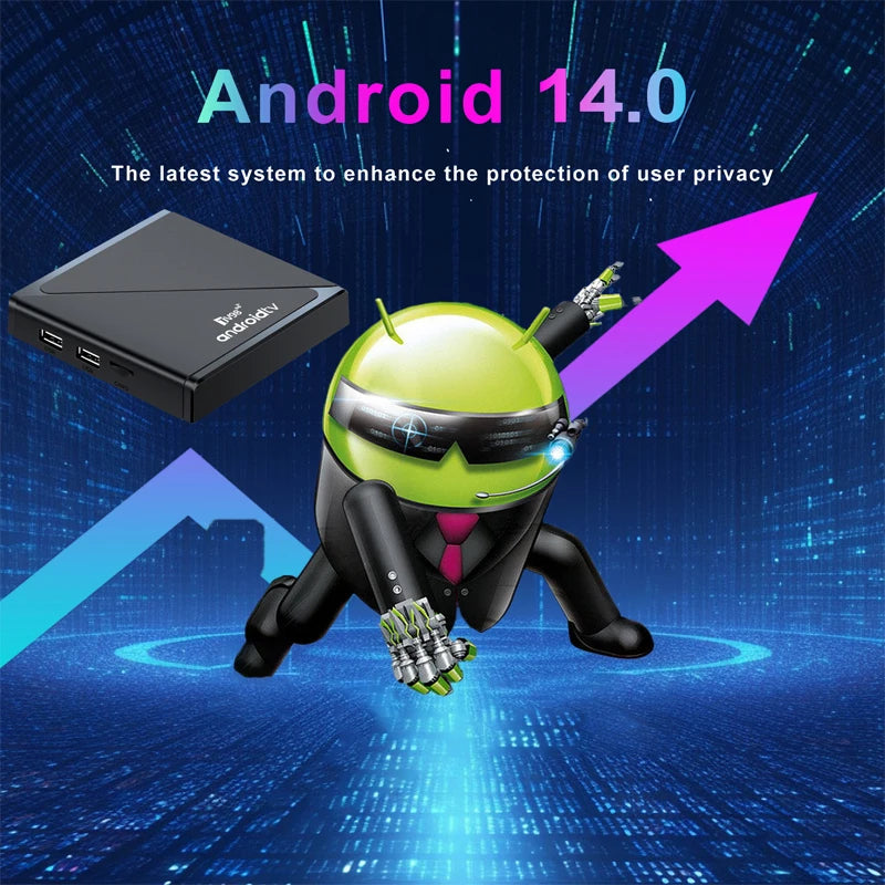 TV98 ATV PRO TV Box Android 2GB 16GB BT 5.0 Smart IPTV BOX Allwinner H313 Quad Core Android 14 WiFi 4G 5G Voice remote top box